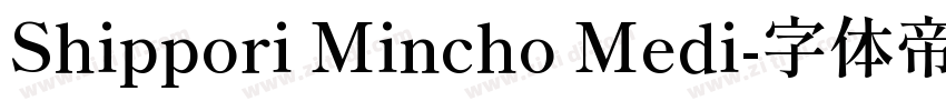 Shippori Mincho Medi字体转换